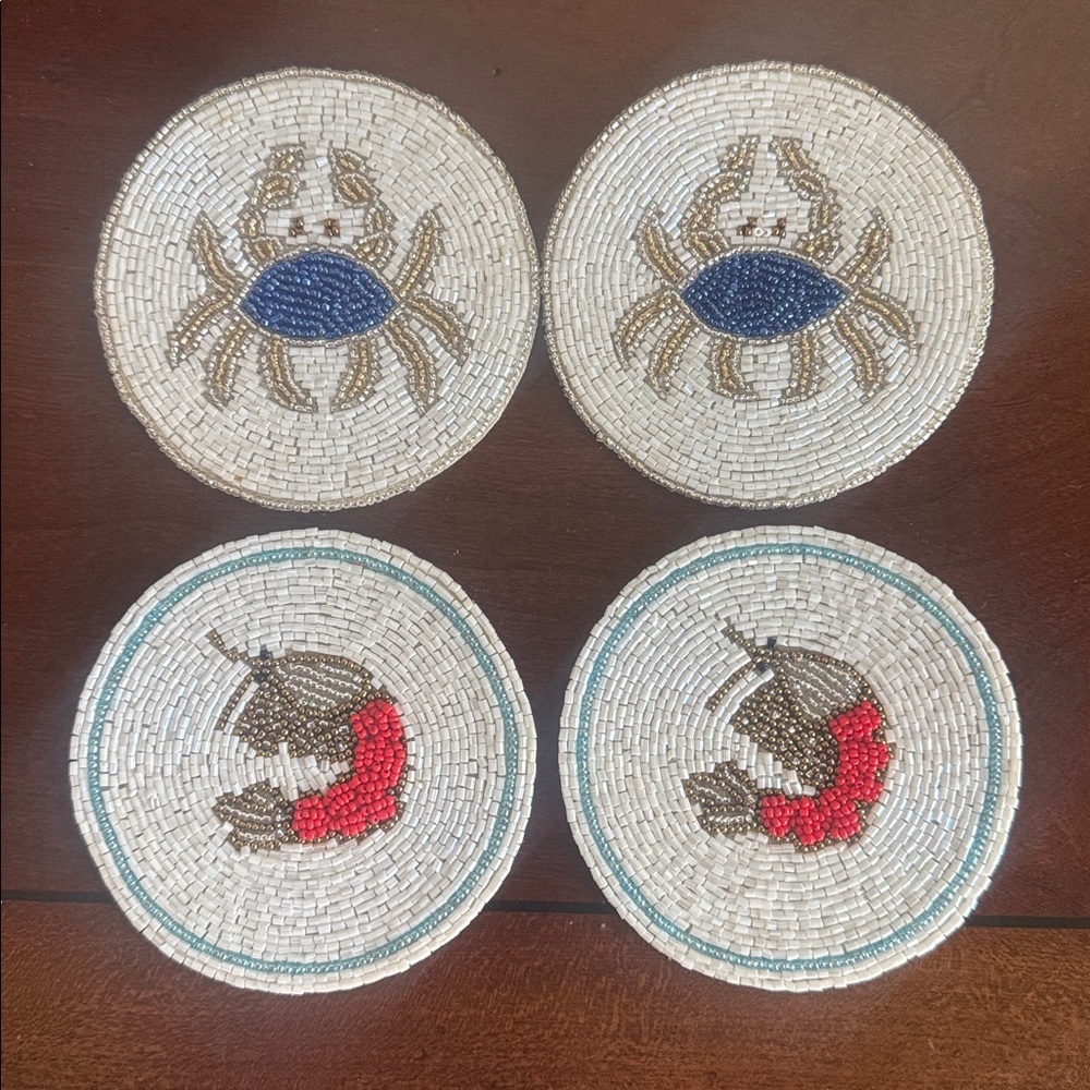 Budhagirl Beaded Coasters Set